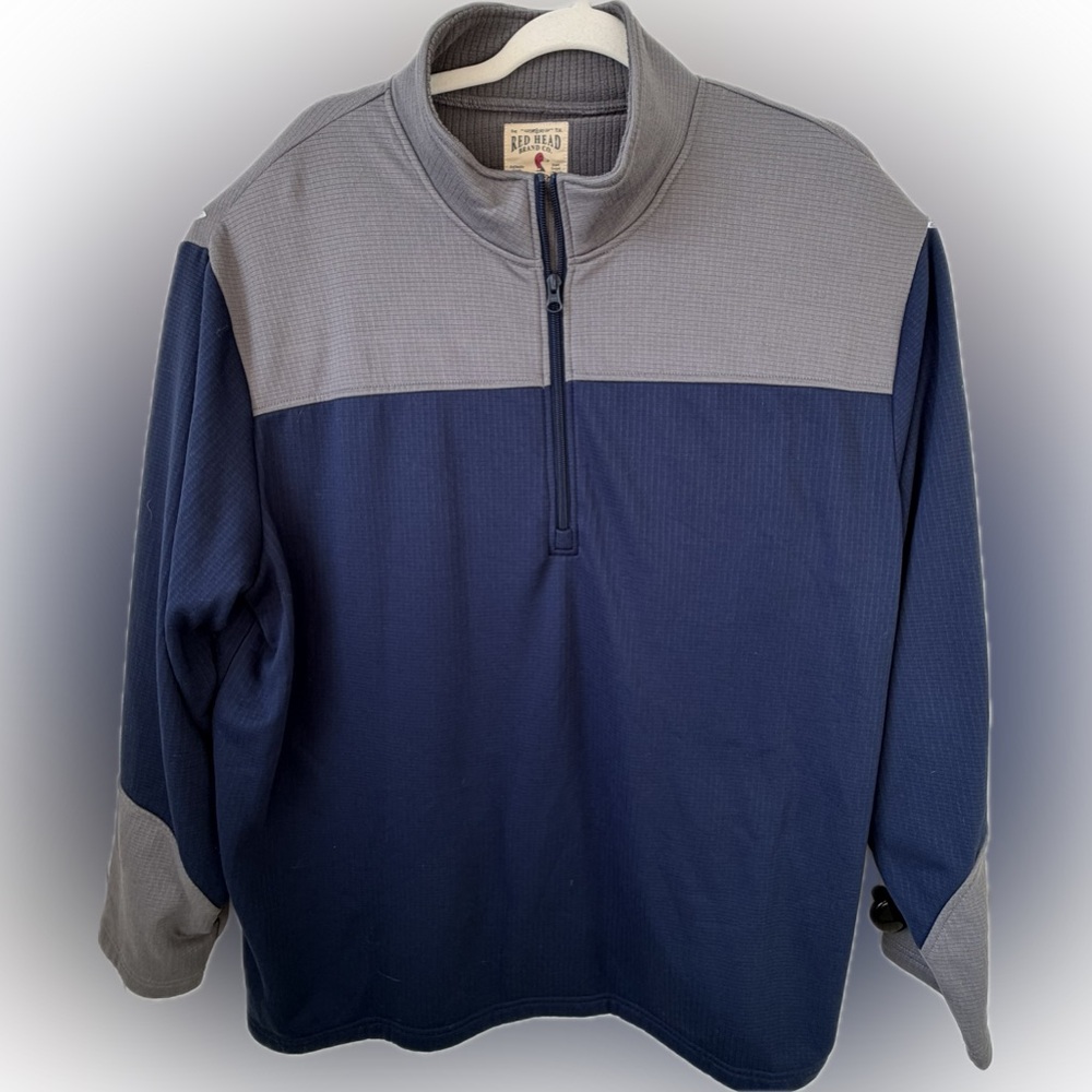 RedHead 2XL Colorblock Quarter Zip Pullover Outdoor Hiking Fishing